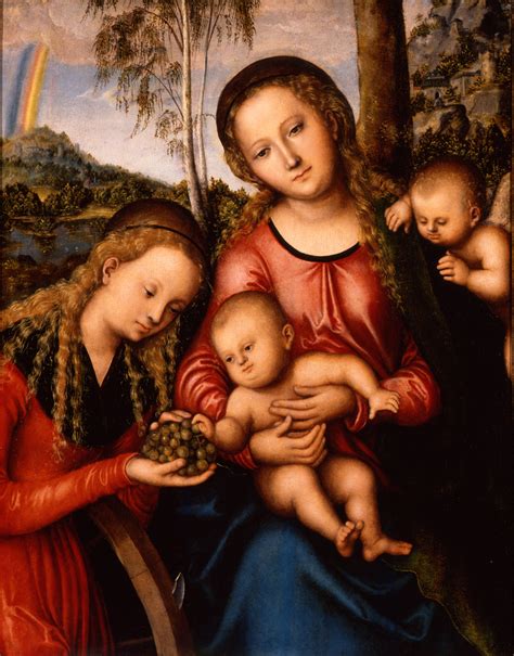  The Virgin and Child with Saint John the Baptist: Enchanting Miniature, Vivid Depiction